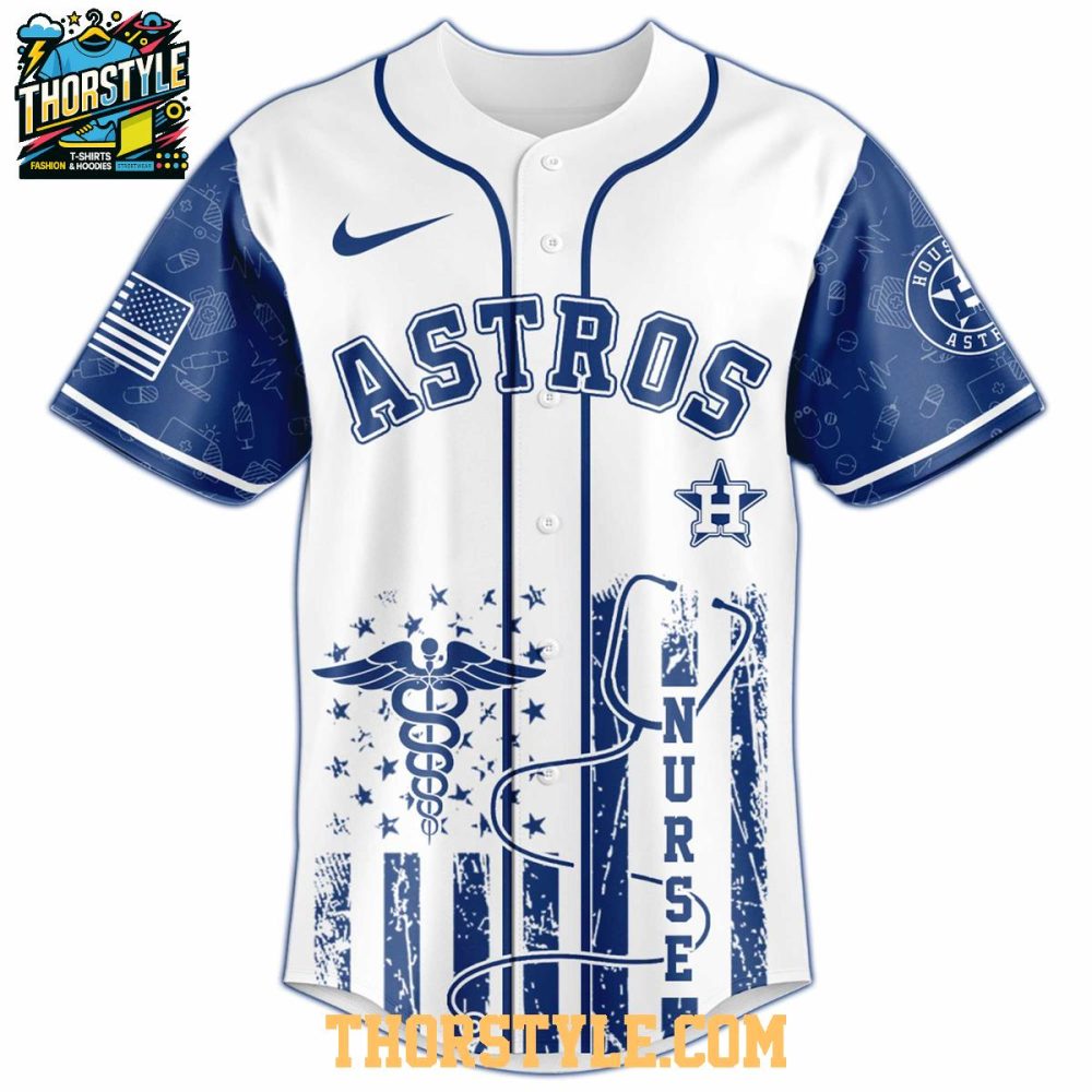 Houston Astros 2025 Nurses Night Appreciation Baseball Jersey - Image 2
