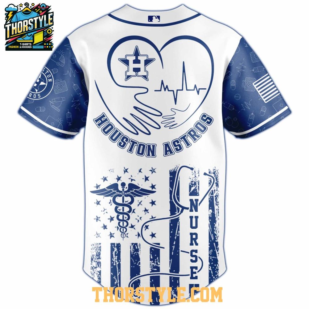 Houston Astros 2025 Nurses Night Appreciation Baseball Jersey - Image 3