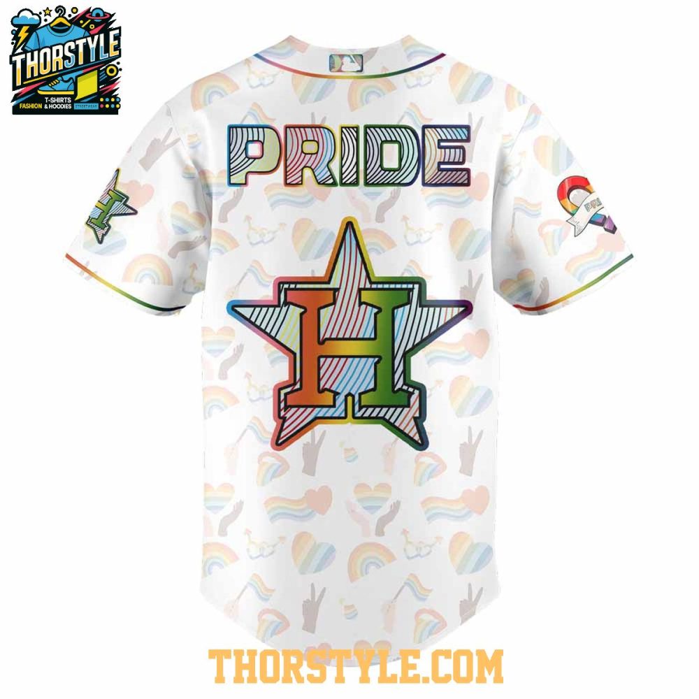 Houston Astros Celebration Lgbtq Pride Night 2025 Baseball Jersey - Image 3