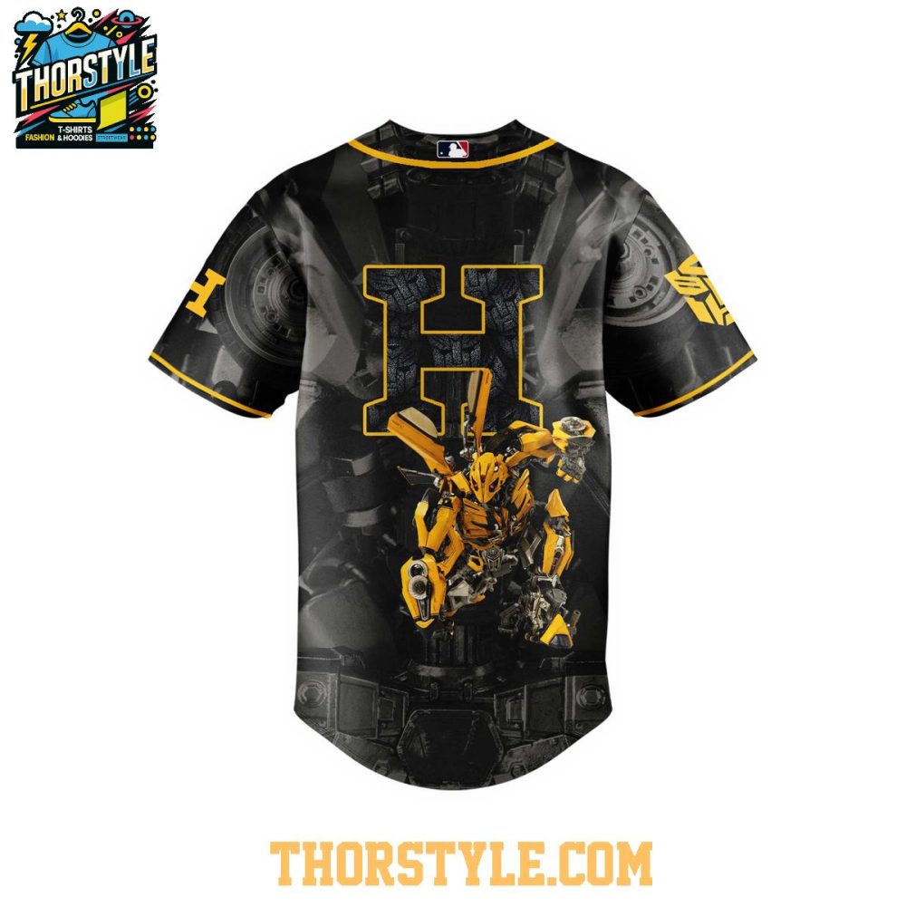 Houston Astros Transformers 2025 Autobot Bumblebee Baseball Jersey - Image 3