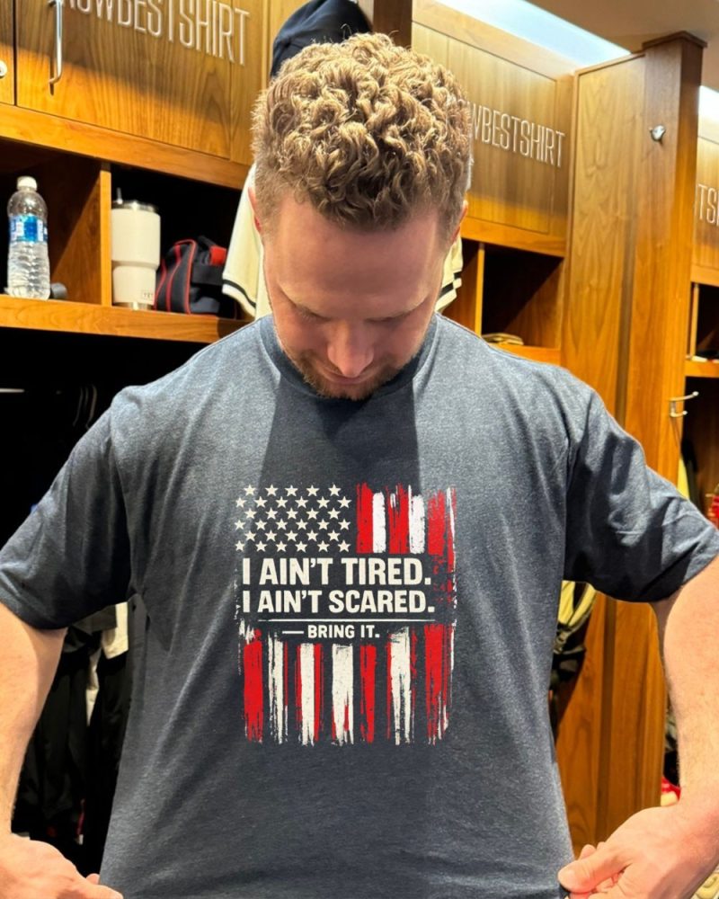 I Ain'T Tired I Ain'T Scared Bring It American Flag Shirt