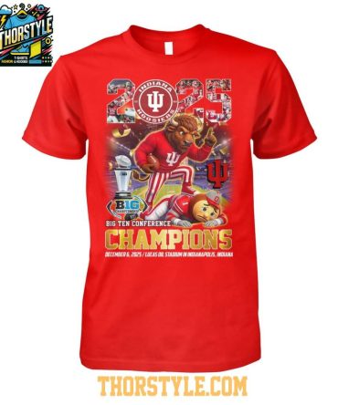 Indiana Hoosiers 2025-2026 Big Ten Champions Go Hoosiers T-Shirt