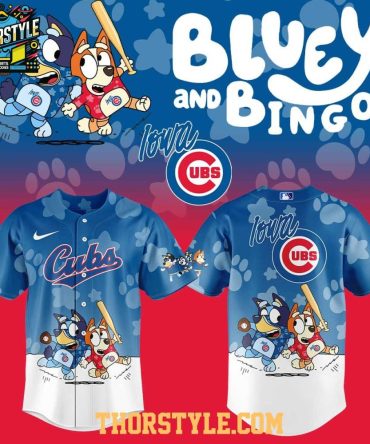 Iowa Cubs Bluey And Bingo Anniversary 2025 Baseball Jersey