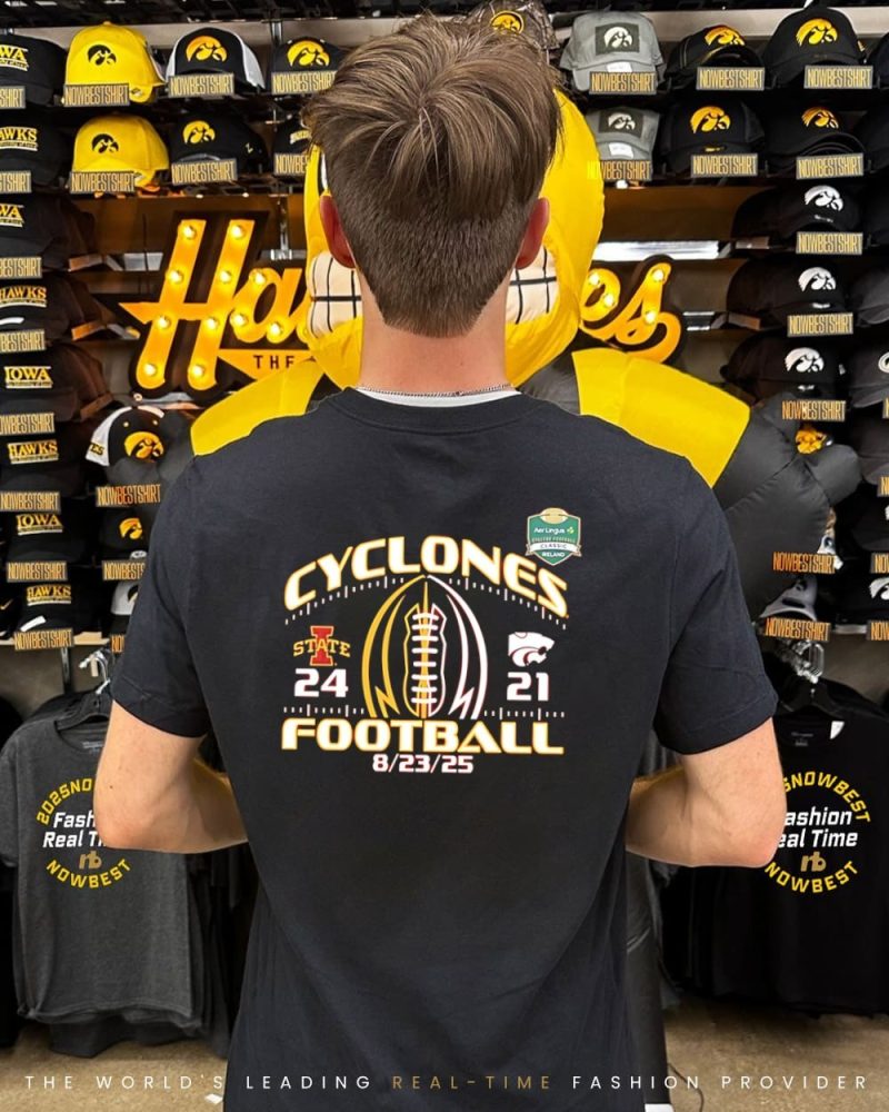 Iowa State Cyclones Beat Kansas State 24-21 Final Score 2025 Shirt - Image 2