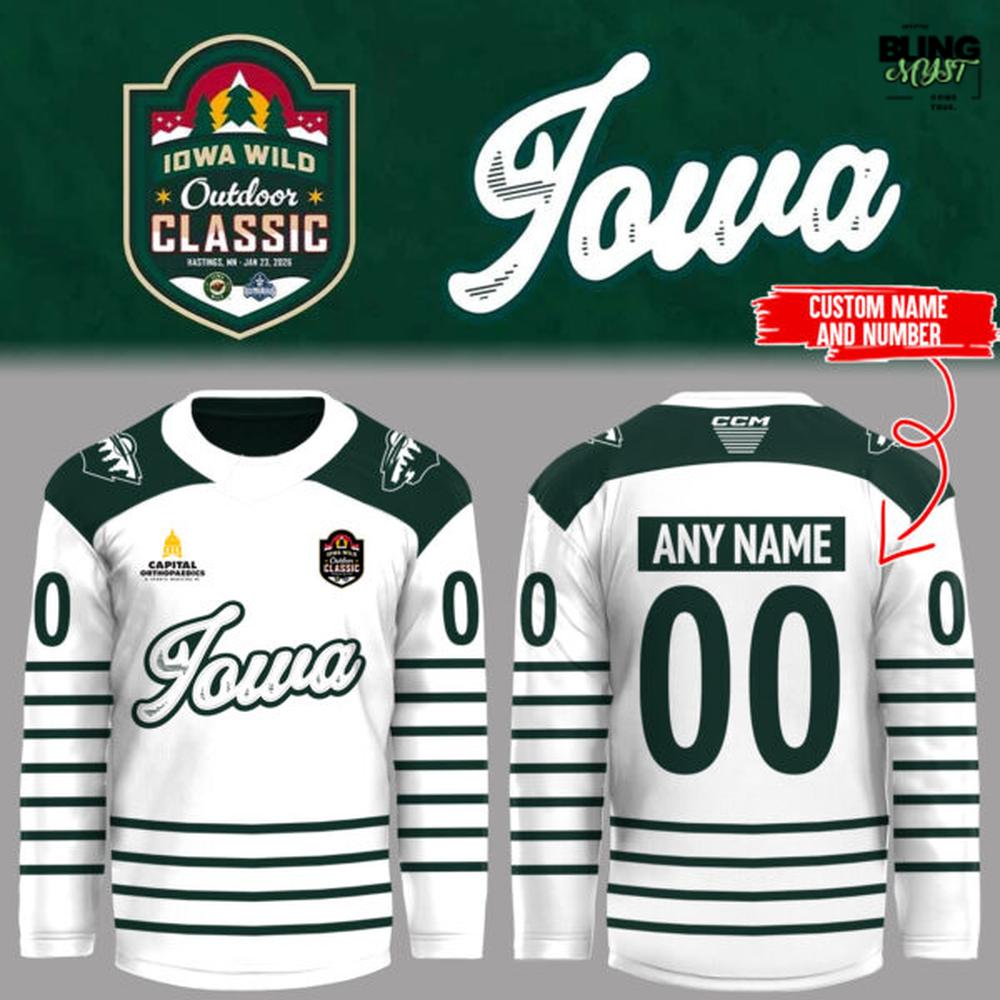 Iowa Wild Outdoor Classic 2026 Hockey Jersey - Image 4