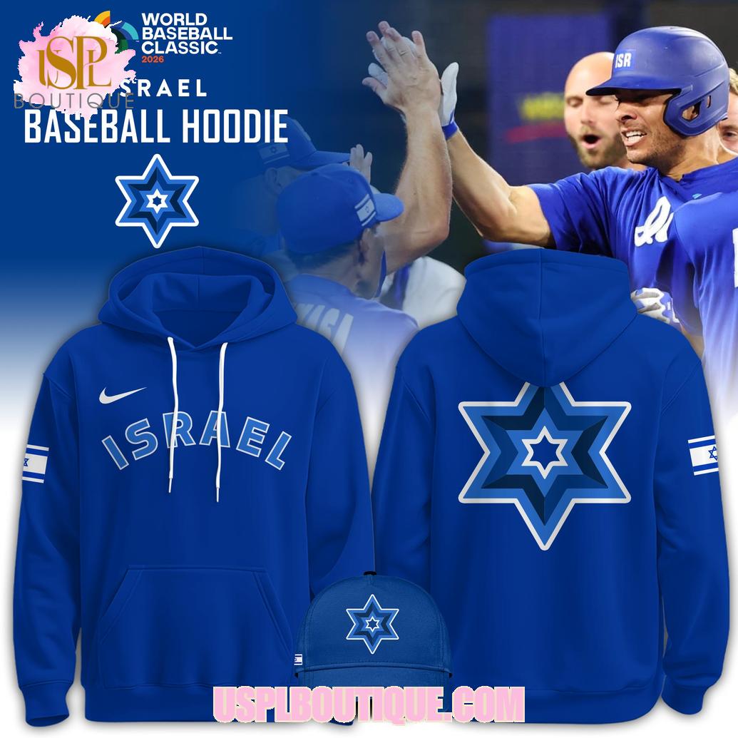 Israel World Baseball Classic 2026 Blue Hoodie (Apparel Only)