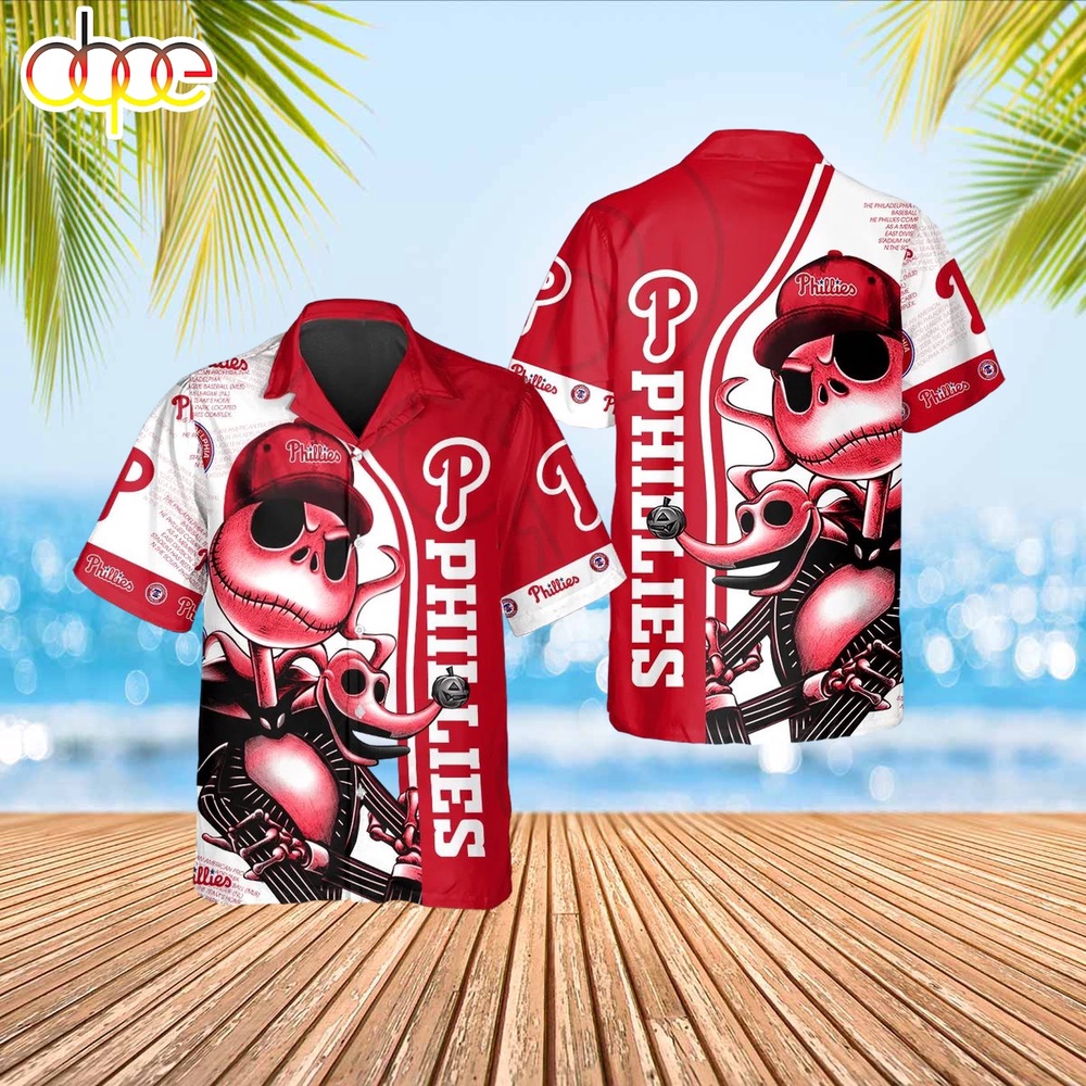 Jack Skeleton Philadelphia Phillies Hawaiian Shirt