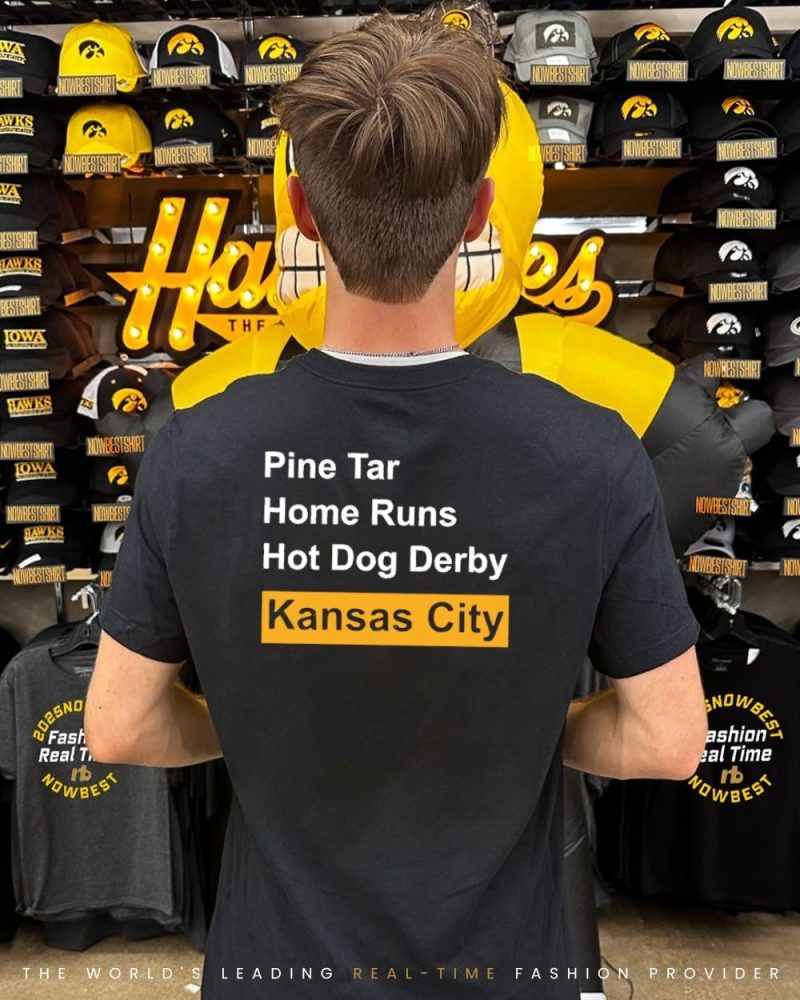 Kansas City Pine Tar Home Runs Hot Dog Derby Shirt - Image 2
