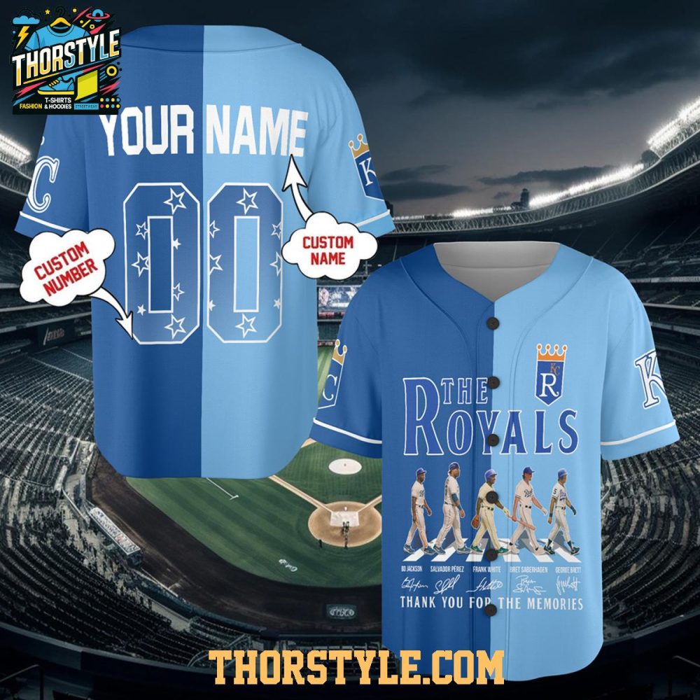 Kansas City Royals Since 1969 Thank You Personalized Baseball Jersey