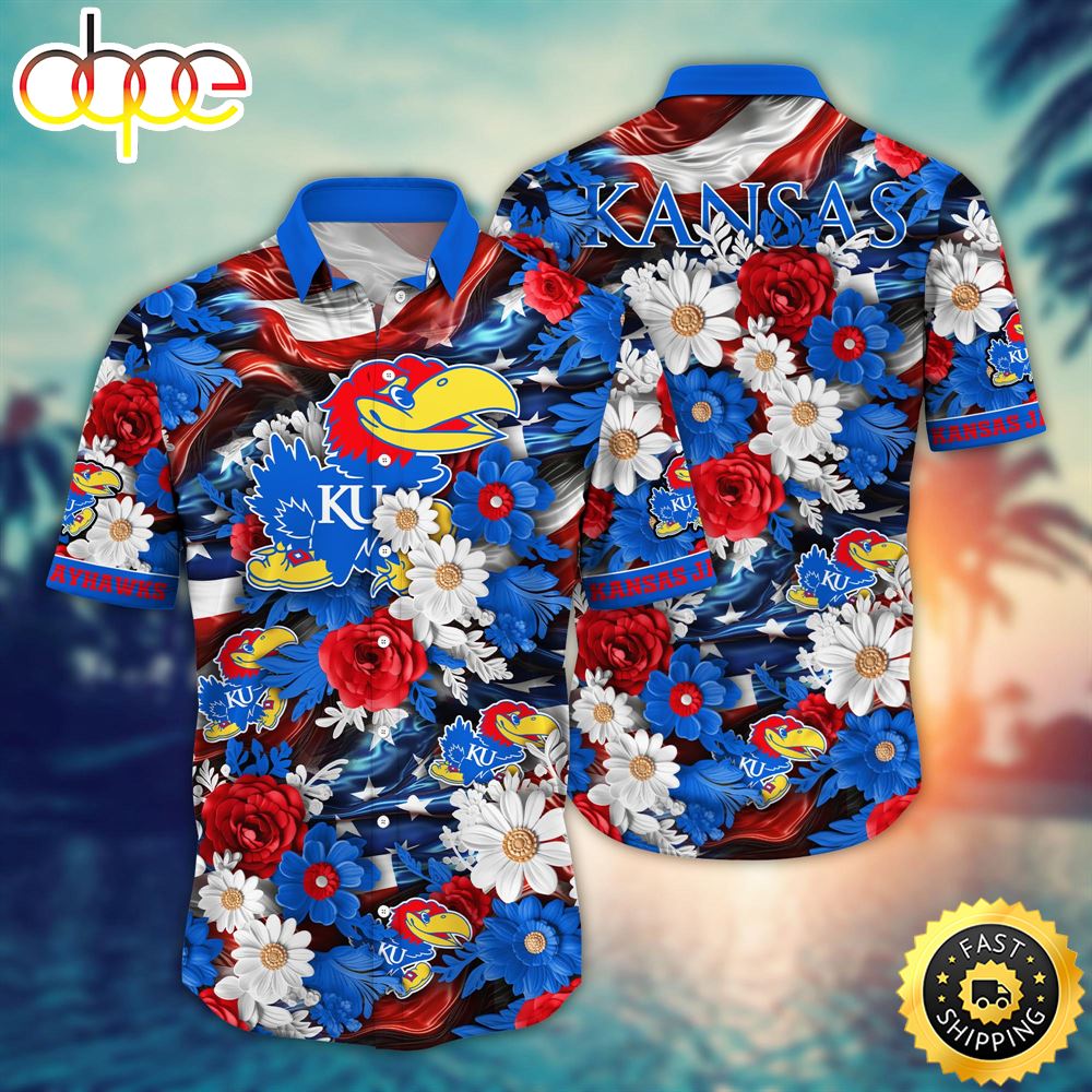 Kansas Jayhawks Ncaa2 Hawaii Shirt Independence Day