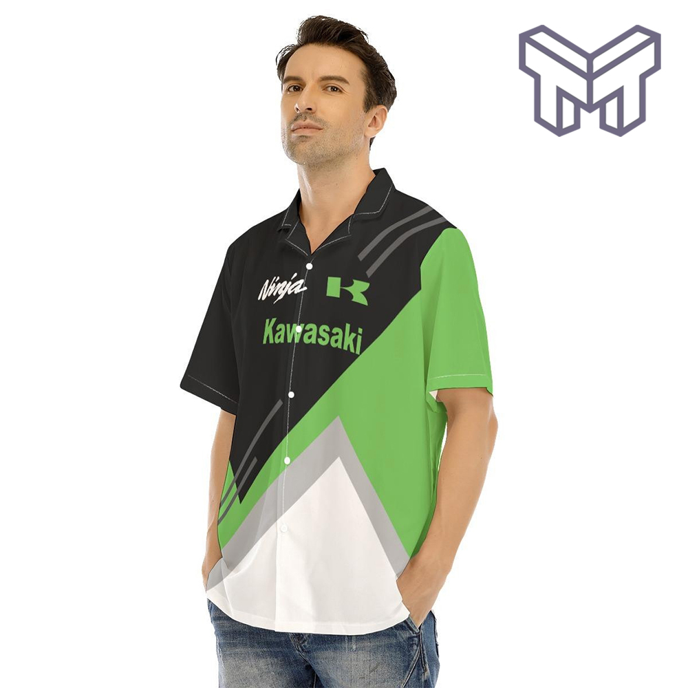 Kawasaki Ninja Racing Team Apparel, Kawasaki Hawaiian Shirt - Image 3