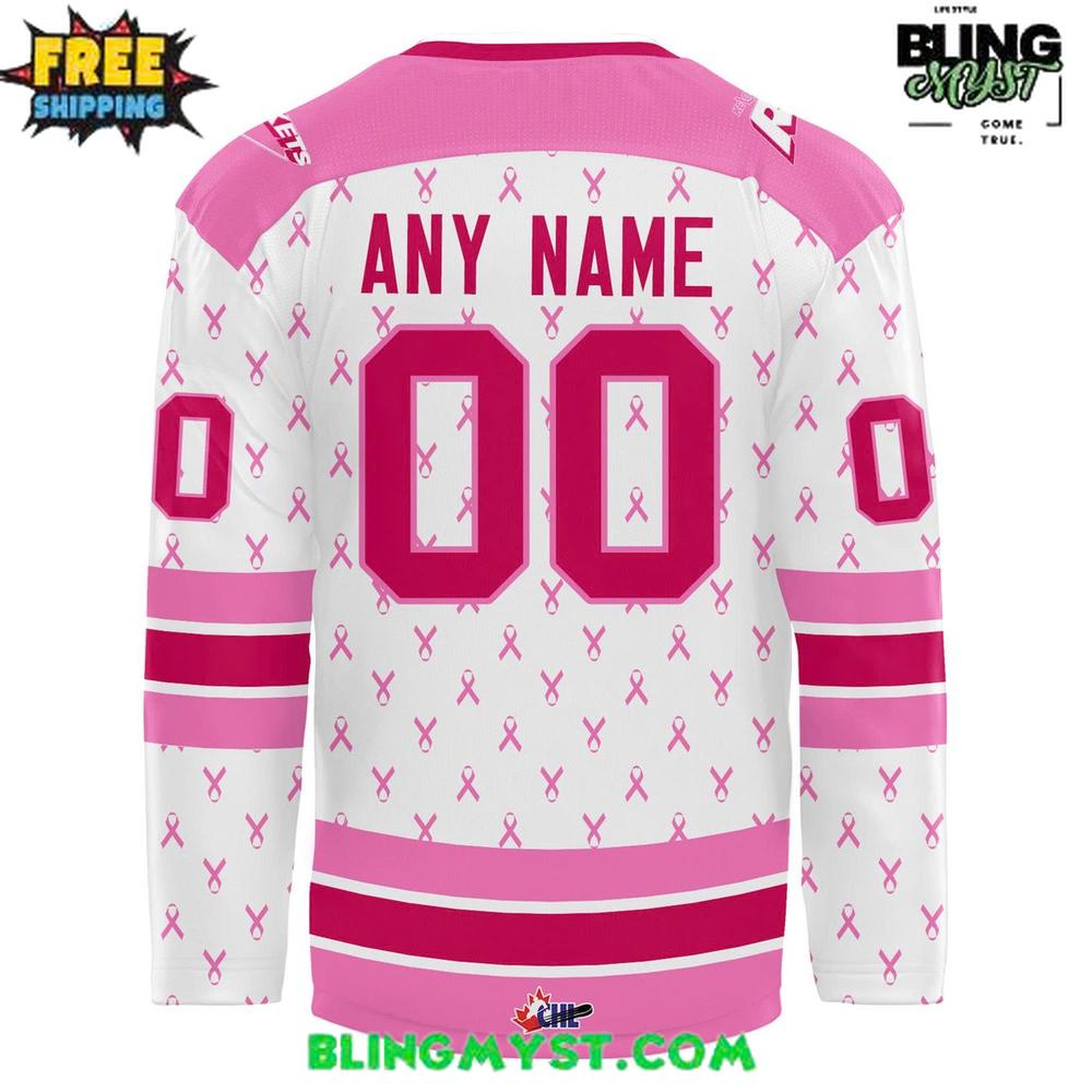 Kelowna Rockets Canadian Cancer 2025 Hockey Jersey - Image 3