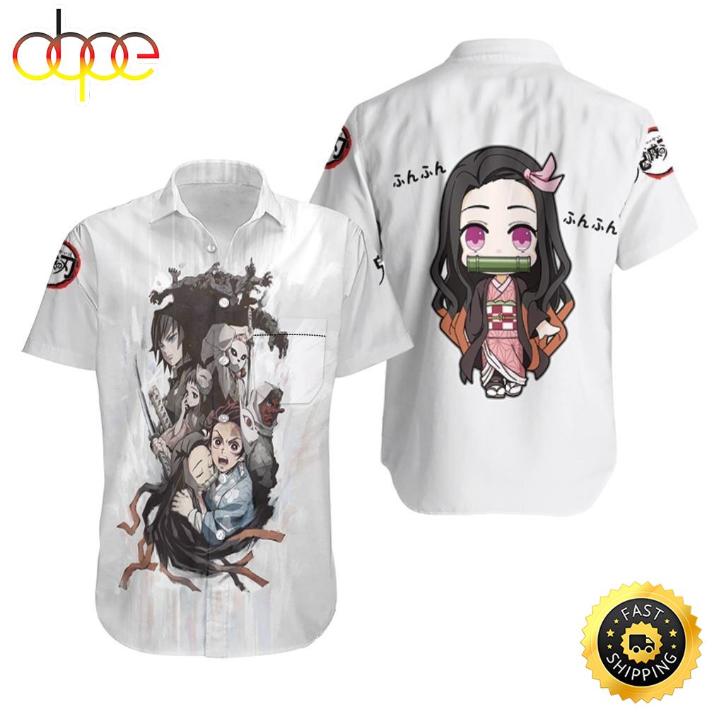 Kimetsu No Yaiba Anime Nezuko Anime Hawaiian Shirt