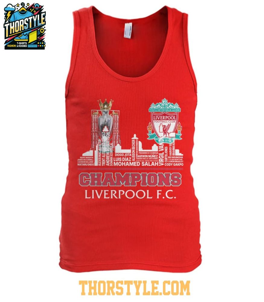 Liverpool Fc The Champions Of Premier League 2025 Tshirt - Image 5