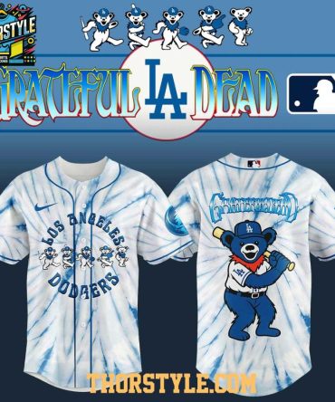 Los Angeles Dodgers 2025 Grateful Dead Dead & Company Baseball Jersey