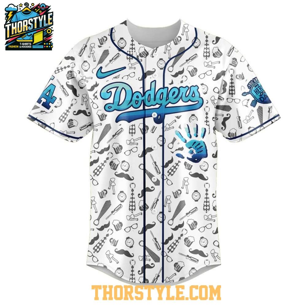 Los Angeles Dodgers Happy Father’S Day 2025 Family Baseball Jersey - Image 2