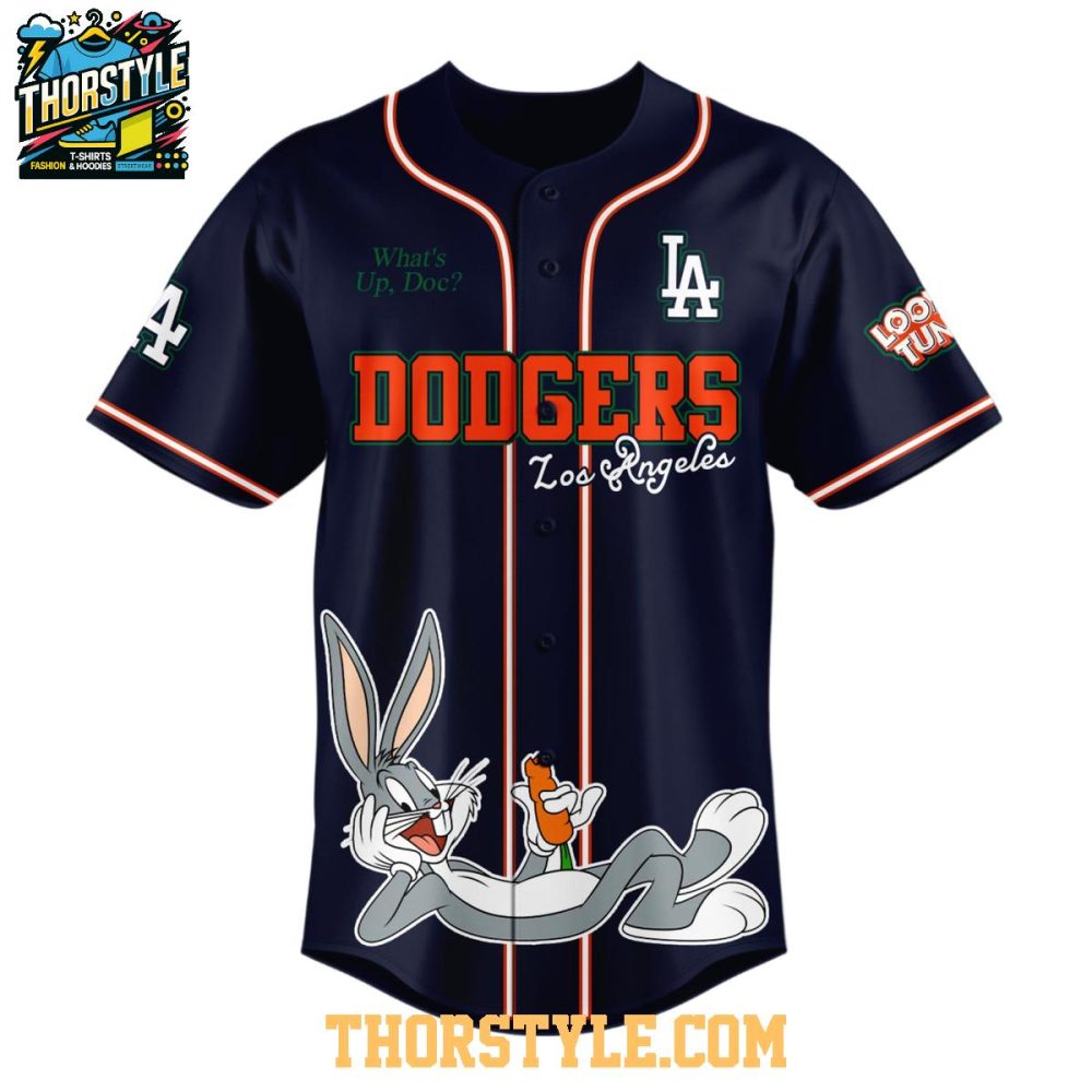 Los Angeles Dodgers Looney Tunes 2025 What'S Up Doc Baseball Jersey - Image 2