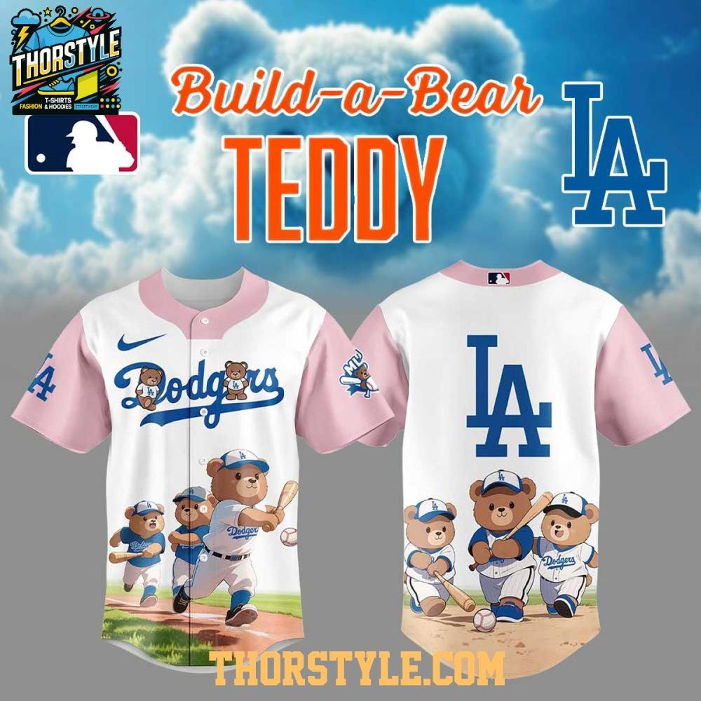 Los Angeles Dodgers Teddy Bear 2025 Dream Team Mlb Baseball Jersey