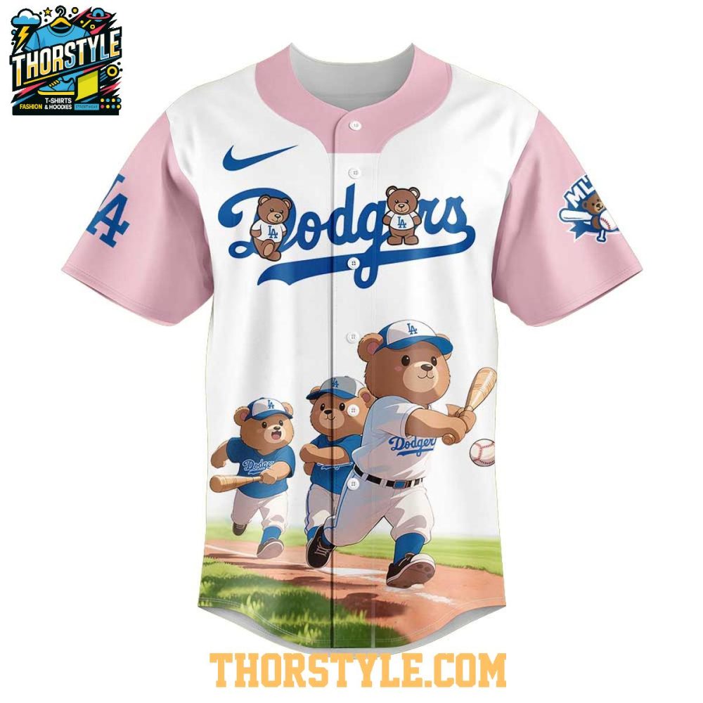Los Angeles Dodgers Teddy Bear 2025 Dream Team Mlb Baseball Jersey - Image 2