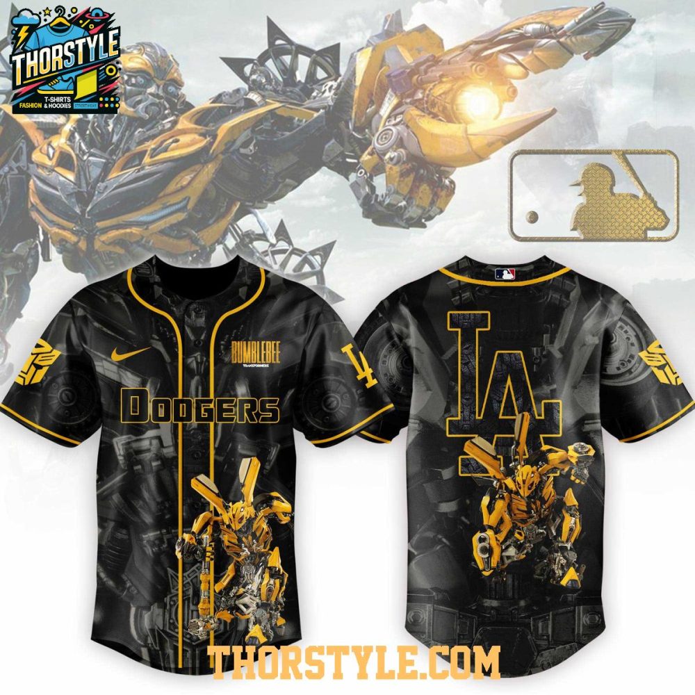 Los Angeles Dodgers Transformers 2025 Autobot Bumblebee Baseball Jersey
