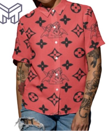 Louis Vuitton Hawaiian Shirt, Hawaiian Shirts For Men, Louis Vuitton Button Shirt – Mura01714
