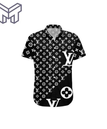 Louis Vuitton Hawaiian Shirt, Hawaiian Shirts For Men, Button Shirt Black