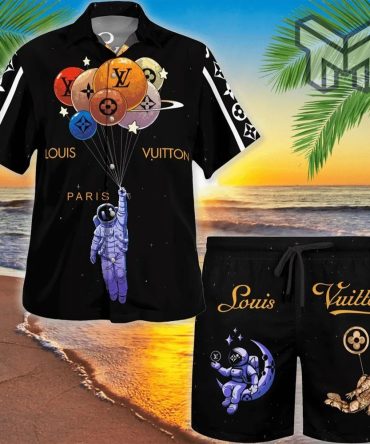 Louis Vuitton Paris Astronaut Luxury Brand Fashion Hawaiian Shirt Louis Vuitton Pattern Luxury Brand Fashion Hawaiian Shirt (Shirt Only)