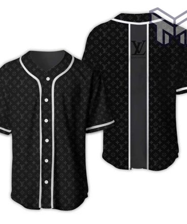 Louis Vuitton Black Baseball Jersey Shirt Lv Luxury Clothing Clothes Sport For Men Women Hot Type03