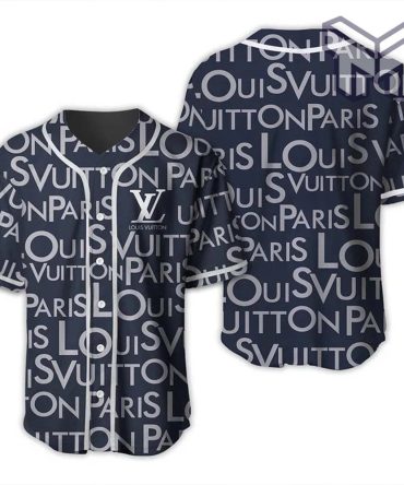 Louis Vuitton Blue Baseball Jersey Shirt Luxury Lv Clothing Clothes Sport For Men Women Hot