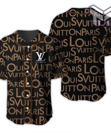 Louis Vuitton Brown Baseball Jersey Shirt Lv Luxury Clothing Clothes Sport For Men Women Hot Type01