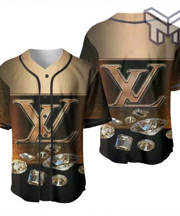 Louis Vuitton Diamond Baseball Jersey Shirt Lv Luxury Clothing Clothes Sport For Men Women Hot