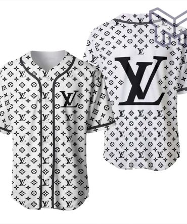 Louis Vuitton White Baseball Jersey Shirt Lv Luxury Clothing Clothes Sport For Men Women Hot