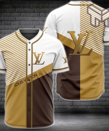Louis Vuitton White Baseball Jersey Shirt Lv Luxury Clothing Clothes Sport Outfit For Men Women Hot