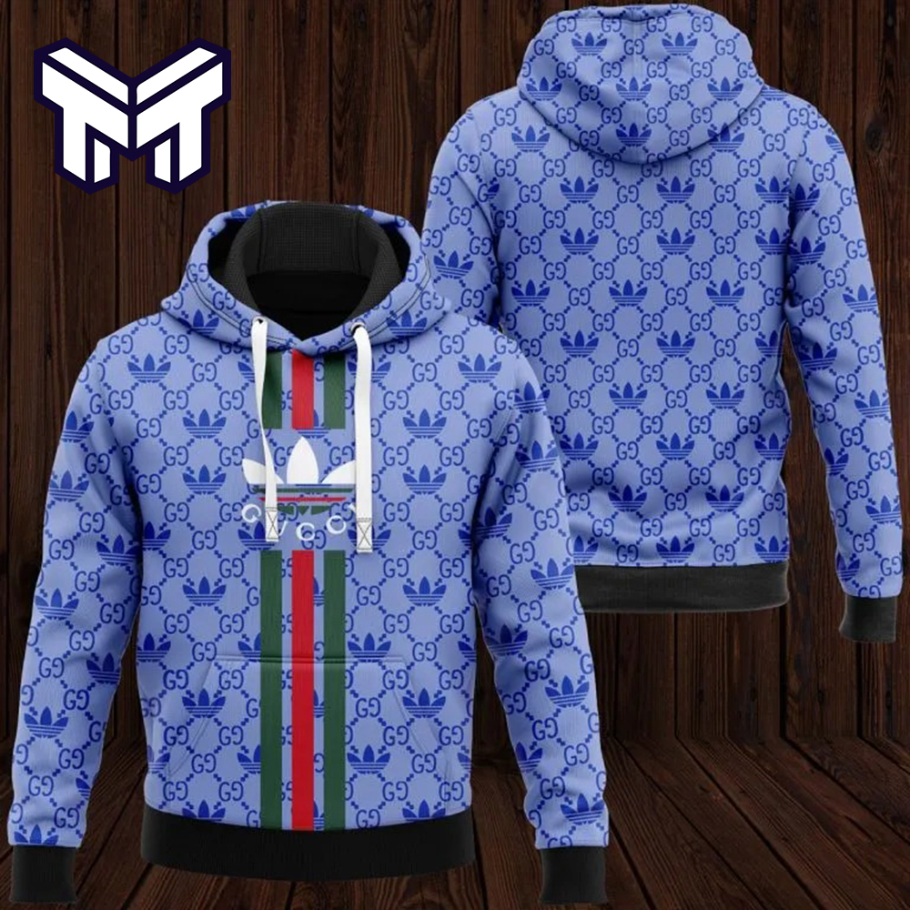 Luxury Brand Clothing 3D Printing Hoodies From Gucci And Adidas For Men And Women
