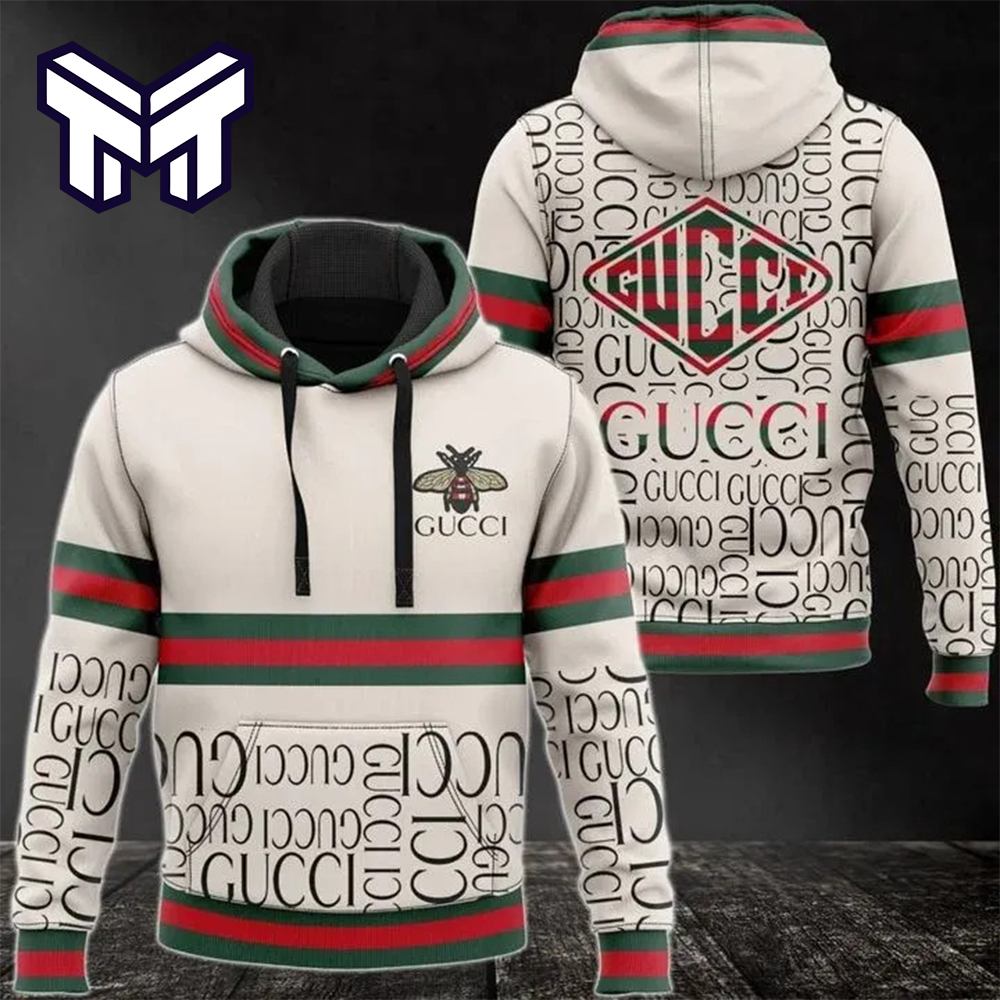 Luxury Brand Gucci Bee 3D Hoodie For Men And Women Clothing Outfit