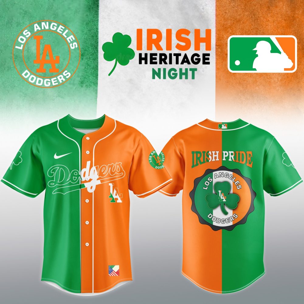 Limited Edition La Dodgers Irish Heritage Night Jersey - Celebrate In Style!