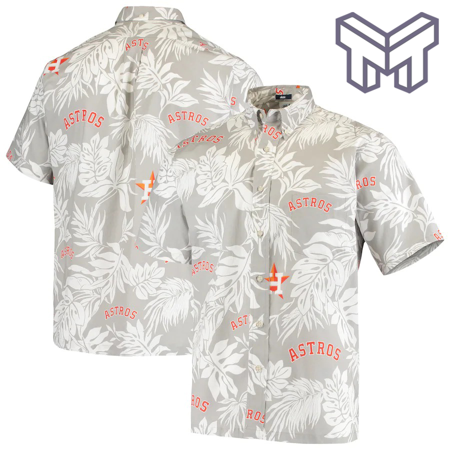 Mlb Houston Astros Hawaiian Shirt Aloha Hawaiian Shirt And Short - Gray