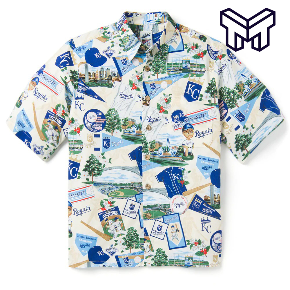 Mlb Kansas City Royals Hawaiian Scenic Hawaiian Shirt And Short