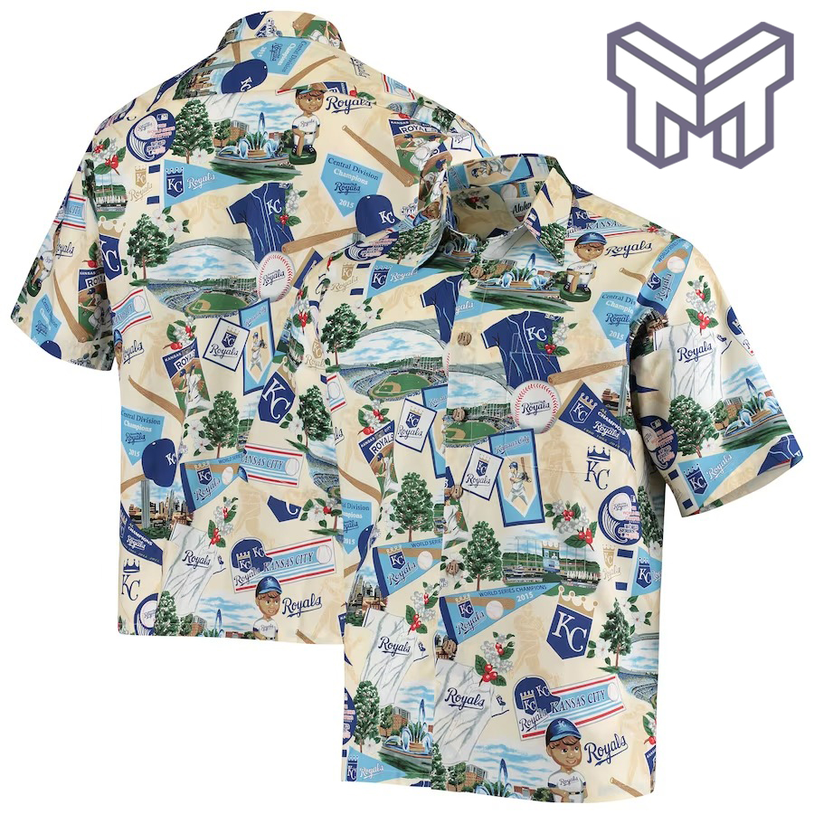 Mlb Kansas City Royals Scenic Hawaiian Shirt And Short - White