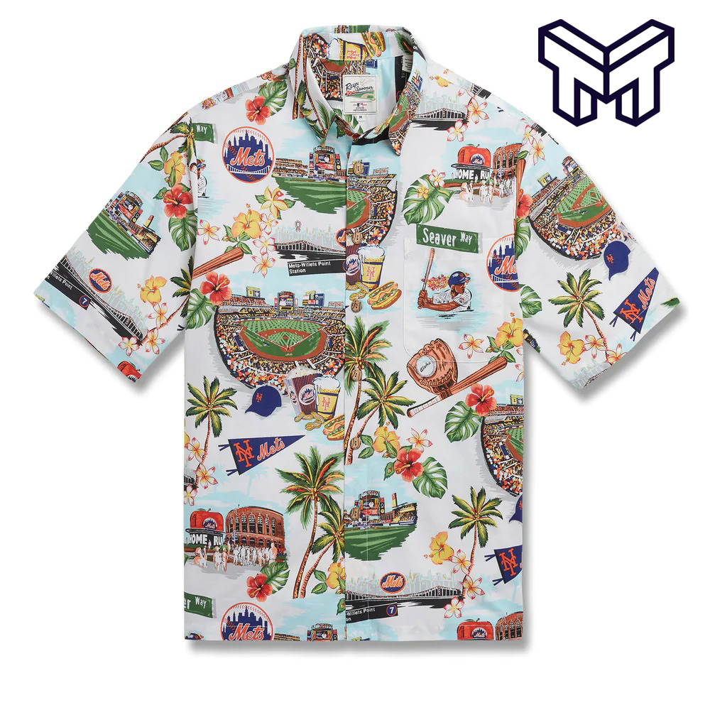 Mlb New York Mets Hawaiian Shirt Scenic Hawaiian Shirt And Short