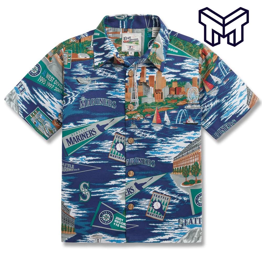 Mlb Seattle Mariners Hawaiian Scenic Hawaiian Shirt And Short
