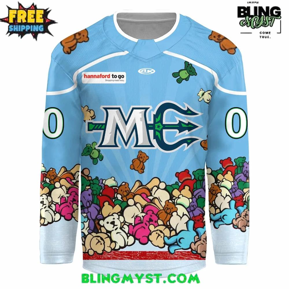 Maine Mariners Our Teddy Bear Toss 2025 Hockey Jersey - Image 2