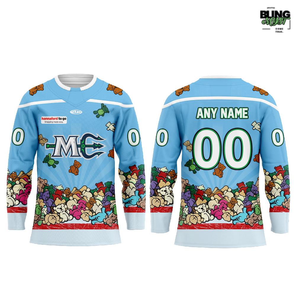 Maine Mariners Teddy Bear Toss Night Edition Hockey Jersey - Image 2