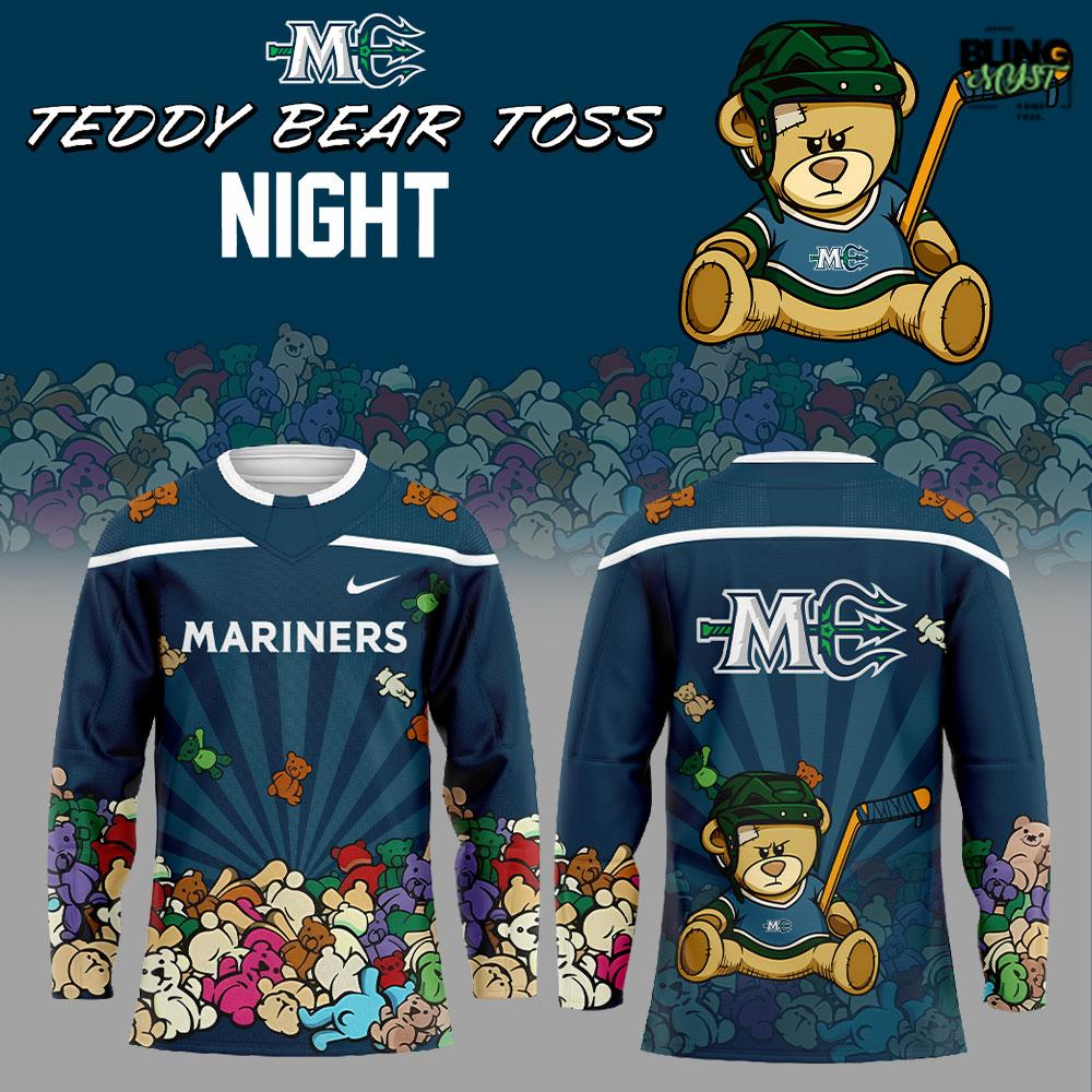 Maine Mariners Teddy Bear Toss Night Edition Hockey Jersey - Image 3