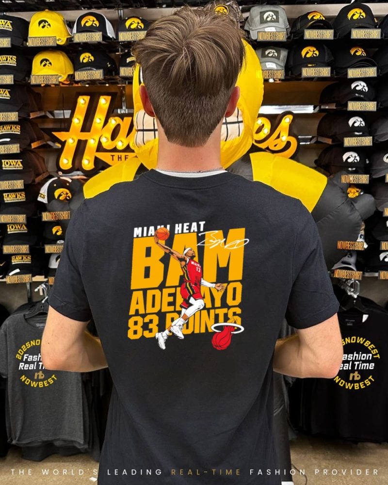 Miami Heat Bam Adebayo 83 Points Signature Shirt - Image 2