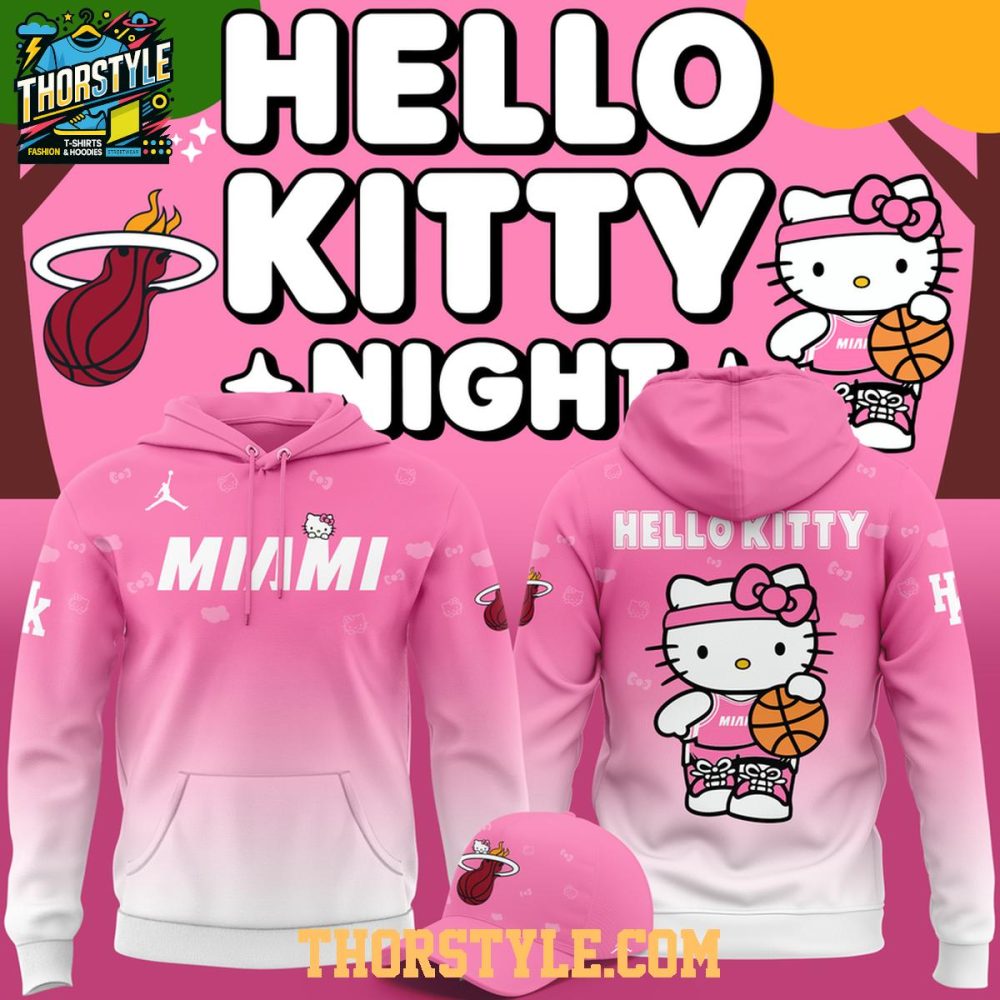 Miami Heat X Hello Kitty 2026 Amazing Night Hoodie T-Shirt