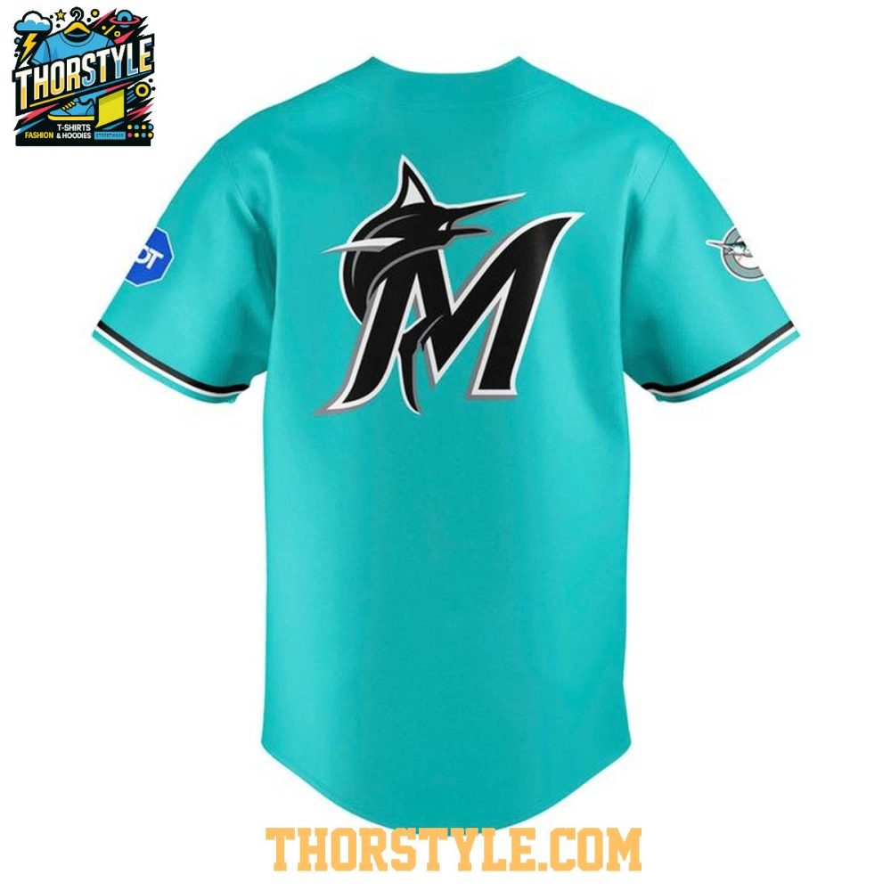 Miami Marlins Throwback Game Day 2026 Personalized Baseball Jersey - Image 3