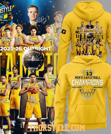 Michigan Wolverines 2026 Big10 Champions Men'S Basketball Hoodie Shirts
