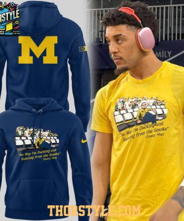 Michigan Wolverines Dusty May No Way I'M Ducking 2026 Hoodie T-Shirt