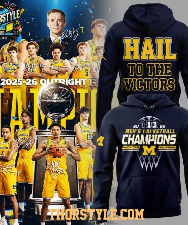Michigan Wolverines Hail To The Victors 2026 Big Ten Champions Hoodie T-Shirt